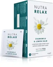 Nutrarelax Sleep & Calming Tea W/ Chamomile, Lemon Balm - 20 Tea Bags