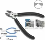 Cutting Pliers Side Cutter Micro Nippers Tool Size 115mm Black