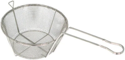 Fry Basket, Wire, 6 Mesh, 9-1/2"Dia x 5-3/4"H (10 Each)
