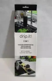 Sanni Shoo Drip It Space Saving 3 In 1 Kitchen Sink Caddy Bottle Drainer Trivet