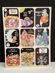 Vintage 80’s Eureka Outer Space Sticker Sheet - Rare