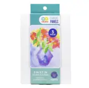 Go Create 5 in. x 7 in. Panel Canvas Set, 3 Canvas Pack, Brand New!!
