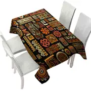 Aztec Native American Symbols Tablecloth