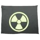 Radioactive White Logo - Novelty Tea Towel cleaning cloth Dish Kitchen Gift