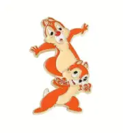 CHIP 'N DALE PIN Disney's Rescue Rangers Cartoon Toon Gift Enamel Lapel Brooch