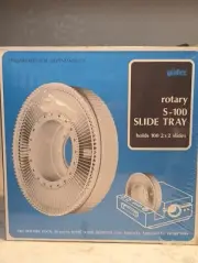 Vintage Yankee Rotary S-100 Slide Tray Library Box Projector New Sealed