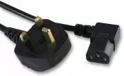 PRO ELEC - UK Plug to Right Angled IEC C13 Power Lead, 5m
