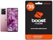 HMD Pulse 4/128GB Pink with Boost Prepaid SIM Starter Pack $35