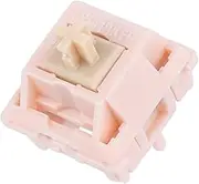 EPOMAKER Nude Rosa 39gf Silent Gaming Keyboard Switches, 5-Pin Pre-Lubed Linear Switch, 35 PCS, 21mm Spring, with PC Case, UPE Stem, Compatible with MX Keycaps for Mechanical Keyboard (Nude Rosa)