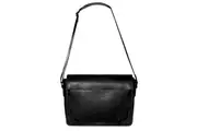 Futura Mens Laptop Messenger Sling Bag School Work Shoulder Strap - Black