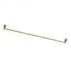 Single Towel Rail Holder Brushed Brass Greens Tapware Reflect 21313BB