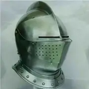 Medieval Knight Combat Close Steel Helmet Armor Medieval Costume Helmet