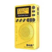 Rechargeable Mini Portable Pocket LCD Digital DAB/DAB+ FM Radio MP3 clock USB
