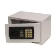 Gary by FireKing Personal Safe, 0.3 ft3, 12-1/4w x 7-3/4d x 7-3/4h, Light Gray