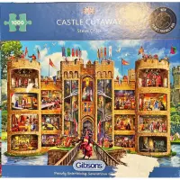 在飛比找蝦皮購物優惠-拼圖1000片（二手 ）權力遊戲 城堡