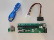 x4 - PCI-E 1x to 16x Powered USB3.0 GPU Riser Extender Adapter Card PCE164P-N07