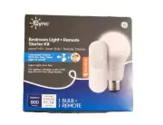 GE Cync Reveal HD+ Bedroom Light Bulb with Remote Dimmer Starter Kit NEW