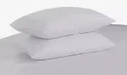 Tache 20x30 Inches 2 PC Solid Standard Size White Pillowcase Pillow Cases Covers