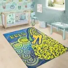 Aboriginal Eels Rugby Area Rug Carpet Bedroom Livingroom Indoor Outdoor Mat