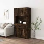 vidaXL Highboard Smoked Oak Engineered Wood HEE