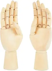 Bright Creations Posable Hand Model for Art, Left and Right Mannequin (7 Inches,