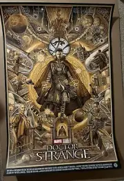 Doctor Strange Gold Variant Edition Poster Marvel Ise Ananphada Art Print Mondo