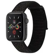 Case-Mate Nylon Sport Wrist Band/Strap for 42-44mm Apple Watch Metallic Black