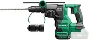 [HIKOKI] DH1826DC Cordless Drill and Chisel Hammer Attachment: SDS-plus (18 V, Idle Speed 0-4300 min-1, Impact Energy: 3.2 J, Brushless Motor, Plus Accessories, Without Battery, Charger and Carry Case
