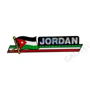 Jordan Bumper Sticker / Flag Sticker / "3 x 11 3/4" Bumper Sticker