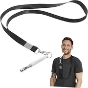 Mipcase 2Pcs Dog Training Whistle with Lanyard Sound Trainer for Positive Reinforcement for Barking Control Lightweight and Portable Suitable for Various Breeds