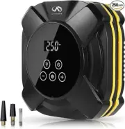 Portable Tire Inflator Air Compressor, 150PSI 12V Air Pump with LED Smart Touch