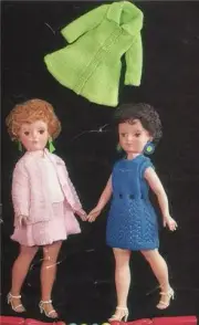 TEEN DOLL 16" & 20 " - COPY doll knitting pattern