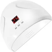 HAMPPLIES 1Pc Nail Dryer with LED Lamps Settings for Gel Polish Automatic Sensor Digital Display for All Nail Gels White Manicure Tool Light