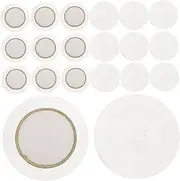 Generic 30pcs Electric Ceramic Buzzer Radio Headphones Bass Shaker Acoustic Microphone Guitar Pickups Pickup Active Dynamic Pickups Piezo Disc Piezoelectric Acoustic Pickup Silver Iron