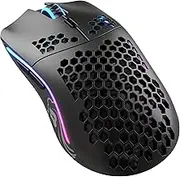 Glorious Gaming Model O Wireless Gaming Mouse - Superlight, 69g Honeycomb Design, RGB, Ambidextrous, Lag Free 2.4GHz Wireless, Up to 71 Hours Battery - Matte Black