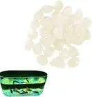 UP to 500X Pebbles Stone Glow in the Dark Rock Fish Tank Stones Garden Road， Pho