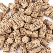 Tebery 100 Pack #8 Natural Wine Corks, 7/8" x 1 3/4" Premium Straight Cork, Wine Stopper for Corking Wine Making Art Projects