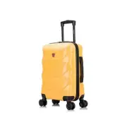 DUKAP Zonix 20 in. Mustard Lightweight Hardside Spinner Carry On