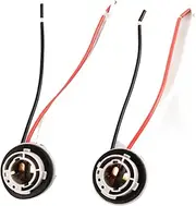 2pcs 1157 Socket Wiring Harness, Socket LED Turn Signal Brake Light Bulb Holder Adapter Base Plug Wiring Cable