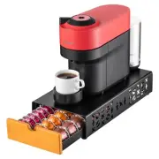 Flagship Nespresso Vertuo Pod Holder Drawer Coffee Pod Organizer Wood and Metal