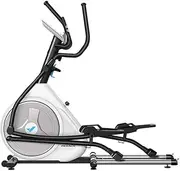Elliptical Machine for Home Use, Portable Elliptical Trainer for Home Gym Aerobic Exercise, Cardio Fitness Equipment with LCD Monitor and Adjustable Magnetic Resistance Portable