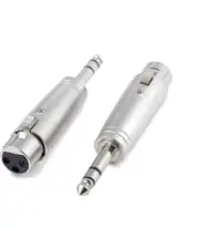 XLR Female to 6.35MM Stereo Male, TRS XLR Adapter 3 Pin Female to 6.35mm Male
