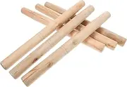 ORFOFE 6 Pack Garden Axe Wood Handles Replacement for Shovel Hoe Handles Hardwood Hoe Handle Wooden Tool Handles for Farming Comfortable Grip 30cm Length