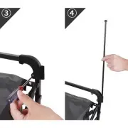 Outdoor Camping Folding Trolley Roof Stand Holder Roof Mount Brackets