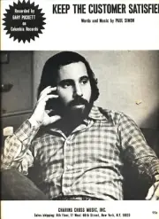 GARY PUCKETT KEEP THE CUSTOMER SATISFIED SHEET MUSIC PAUL SIMON PIANO/VOCAL 1970