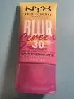 NYX Professional Makeup Blur Screen SFP 30 Blurring Makeup Primer 30ml NEW