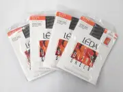 4 Packs Leda Ultra Sheer Pantyhose Reinforced Toe 525 Medium Jet Black