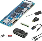 youyeetoo Banana Pi BPI-M4 Zero Single-Board Computer, 4G RAM 32G eMMC, 1.5GHz Allwinner H618 Quad-Core CPU, Supports 4K Display Run Ubuntu (with SD Card, with Metal Case)