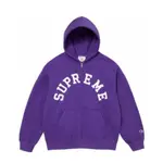 [FLOMMARKET] SUPREME 24SS X CHAMPION FULL ZIP HOODIE 拉鍊外套 紫色