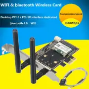 300Mbps Bluetooth 4.0 Wifi Network PCI-E Card BCM943142HM Desktop Adapter Set